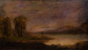 Paysage avec lac