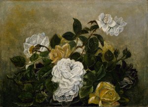Roses--Nature morte fantaisie, Nature morte aux roses - Robert S. Duncanson