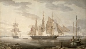 Navires dans le port, 1805