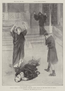 Jules César, au Théâtre de Sa Majesté, Marc Antoine près du corps de César