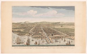 Vue de la ville de Batavia (Nederzettingen van de VOC)