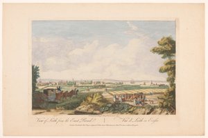 Vue de la ville de Leith. Écosse