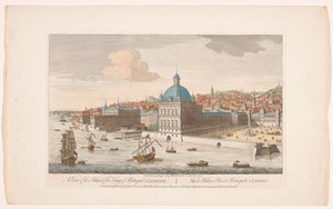 Vue du Palais Royal à Lisbonne (série Madrid et Lisbonne)