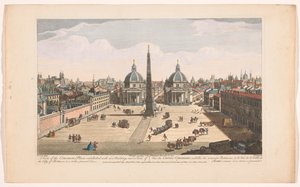 Vue de la Piazza del Popolo à Rome - Robert Sayer