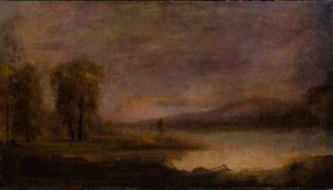 Paysage avec lac
