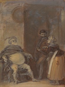 Falstaff avec Mistress Quickly et Bardolph
