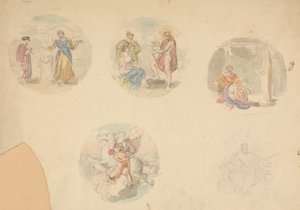 Cinq vignettes de scènes de l