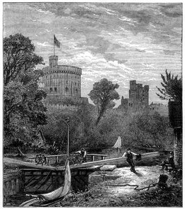 Écluse de Old Windsor, 1880
