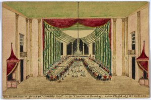 Le divertissement donné à C. Forbes esquire au théâtre de Bombay le soir du 16 octobre 1811 - Robert Temple