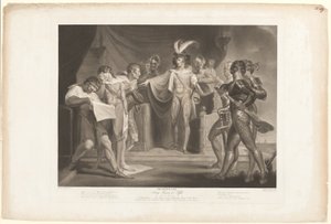Le roi Henri condamnant Cambridge, Scroop et Northumberland - Robert Thew
