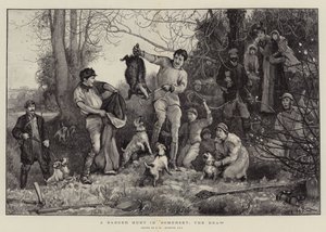 Chasse au blaireau dans le Somerset, le tirage