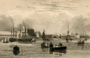 Liverpool, depuis la Mersey, No. III..., vers 1830