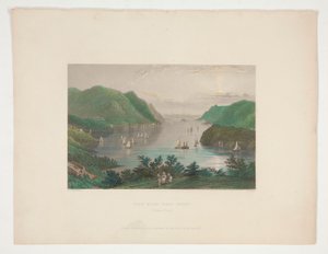 Vue de West Point (Hudson River), illustration pour Nathaniel Parker Willis