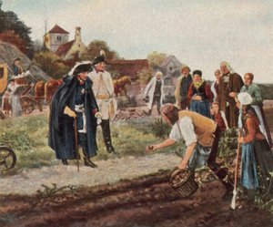Travaux de reconstruction après la guerre de Sept Ans, "The King Everywhere" (lithographie couleur améliorée)