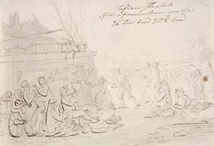 Scène dans la cour d