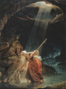 La mère de Lemminkäinen à Tuonela - Robert Wilhelm Ekman