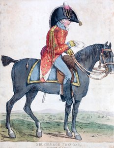 Sir George Prevost, soldat britannique et administrateur colonial, gouverneur général du Canada - Robert the younger Dighton