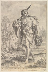 David avec la tête de Goliath, 1680-1743 - Robert van Audenaerde