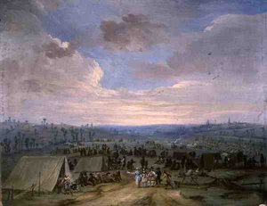 Un campement de cavalerie