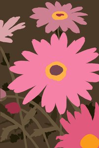 Marguerites peintes
