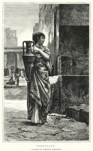 Femme de Pompéi (lithographie) - Roberto Bompiani