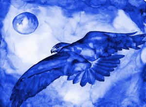 Le vol de la Lune du Faucon Bleu - RodMacIver