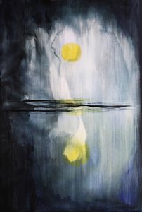Reflet de la lune jaune - RodMacIver