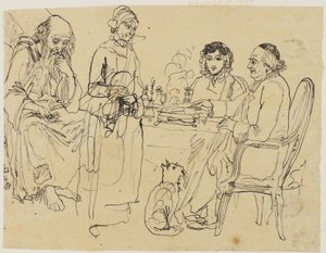 Aumône aux pauvres - Rodolphe Bresdin