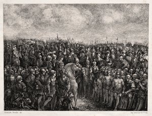César et ses prisonniers - Rodolphe Bresdin
