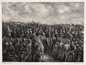 César et ses prisonniers, 1878 - Rodolphe Bresdin