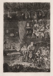 Intérieur flamand - Rodolphe Bresdin