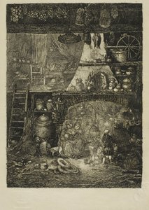 Intérieur, maison paysanne en Haute-Garonne