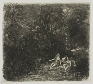 Les baigneurs sous les palmiers
