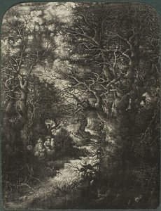 La Sainte Famille au repos près d