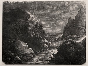 Le ruisseau de montagne, 1871 - Rodolphe Bresdin