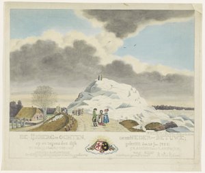 Glace flottante à Ochten, 1789
