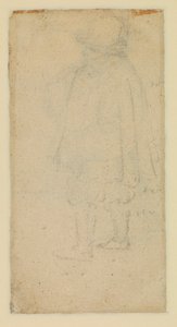 Homme vu de dos (verso) - Roelandt Jacobsz and Bruegel Pieter the Elder Savery