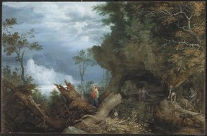 Paysage montagneux avec une entrée de mine, vers 1612-13 - Roelandt Jacobsz. Savery