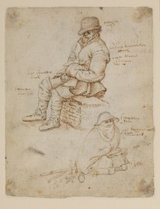 Deux figures assises (verso)