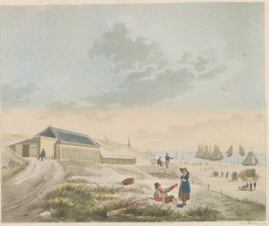 Plage de Scheveningen, vers 1825