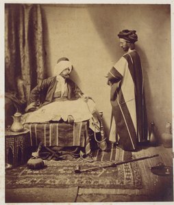 Une conversation en fumant, 1858 - Roger Fenton