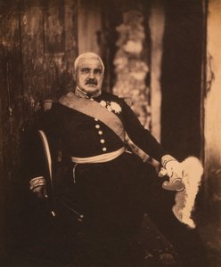 Maréchal français Aimable-Jean-Jacques Pélissier, portrait assis en uniforme, guerre de Crimée, Crimée, Ukraine