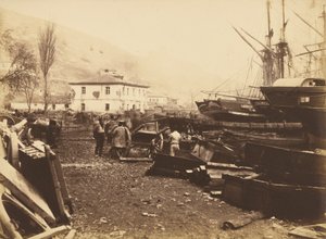 Landing Place, Ordnance Wharf, Balaklava - Roger Fenton