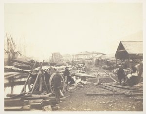 Débarcadère, magasin de chemin de fer, Balaklava - Roger Fenton