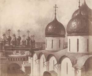 Moscou, dômes des églises du Kremlin, 1852 - Roger Fenton