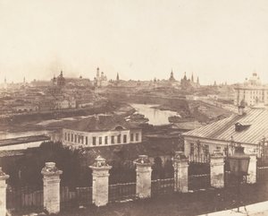 Moscou, le Kremlin au loin, 1852