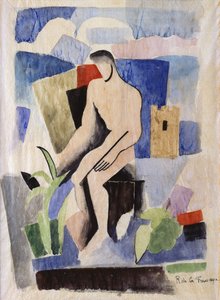 Homme dans un paysage, étude pour Paludes, c.1920