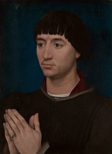 Portrait de Jean Gros (recto) ; Armoiries de Jean Gros (verso) - Rogier van der Weyden