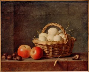 Panier avec des œufs