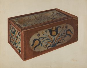 Boîte à bougies allemande de Pennsylvanie
